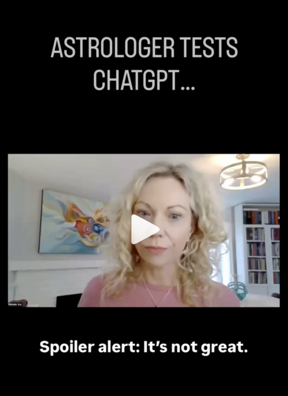 Melanie tests ChatGPT